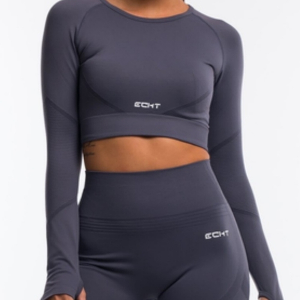 ECHT Prime Long sleeve crop top.  used but in good condition